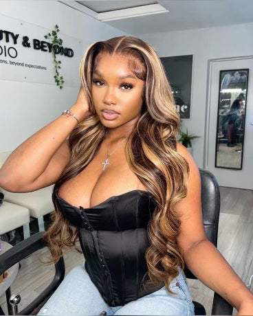 Highlight Brown Lace Front Wigs