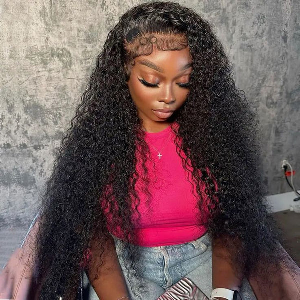200% Density Deep Wave 13x6 Transparent Lace Front Wig