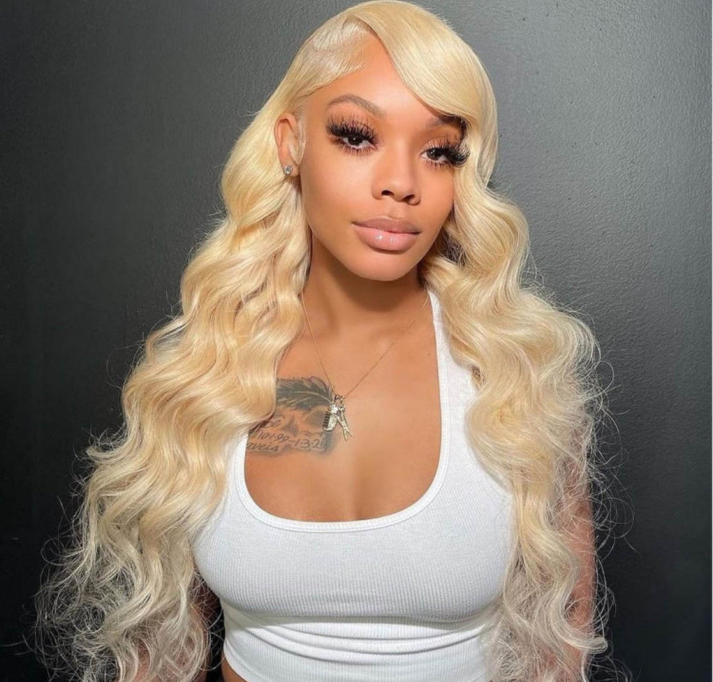 Body Wave Blonde  Transparent HD Lace Front Wigs