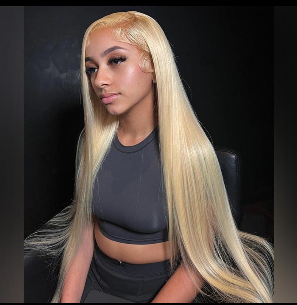 Pure 613 Straight 13x6 Hair Blonde HD Lace Front Wig