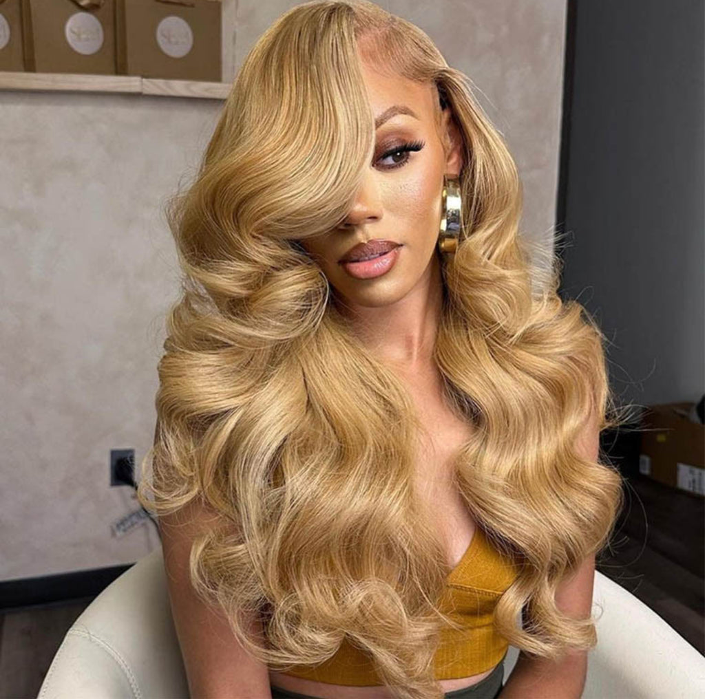 Honey Blonde Body Wave 13x4 Lace Front Wig