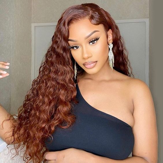13x4 Body Wave Reddish Brown Frontal Wig